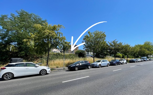 Le parking à Sévelin (Lausanne) qui devra accueillir les deux nouveaux bâtiments.