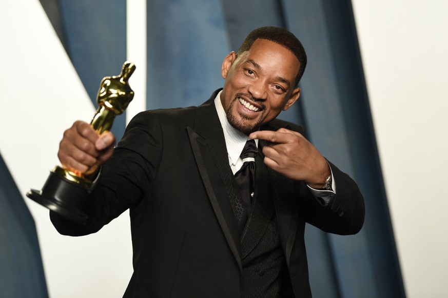 Will Smith arrives at the Vanity Fair Oscar Party on Sunday, March 27, 2022, at the Wallis Annenberg Center for the Performing Arts in Beverly Hills, Calif. (Photo by Evan Agostini/Invision/AP)
Will S ...