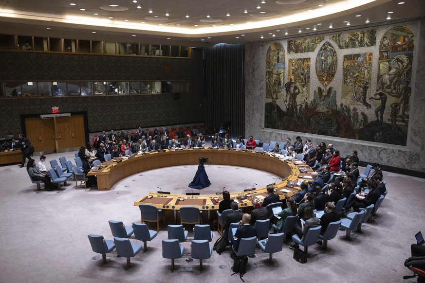 Une des salles de conférences du Palais des Nations, à Genève.