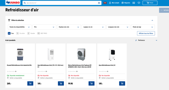 Pénurie de climatisation en Suisse chez Galaxus, Obi, Fust, Interdiscount et Coop