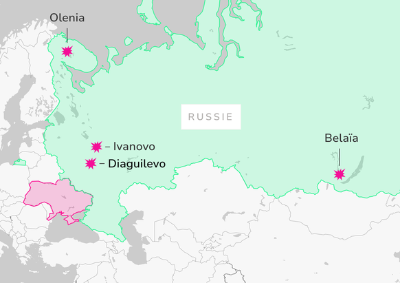 Les bases russes frappées par l&#039;attaque ukrainienne