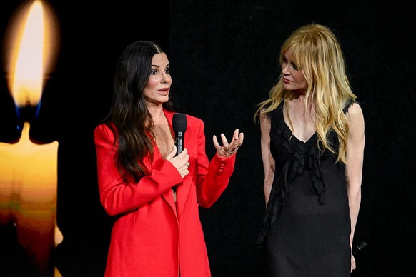 Sandra Bullock and Nicole Kidman at Warner Bros. Pictures "The Big Picture" Presentation during CinemaCon 2026, the official convention Cinema United, at The Dolby Colosseum Caesars Palace o ...