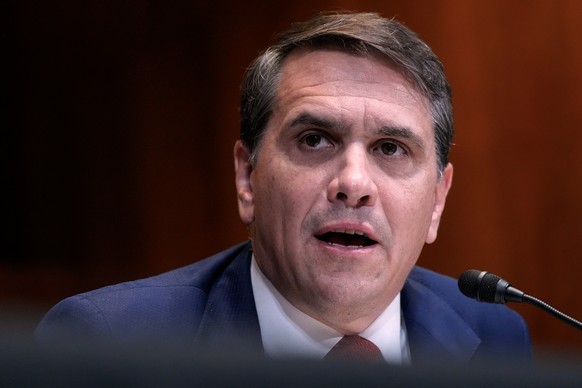 Acting Attorney General Todd Blanche testifies during a Senate Committee on Appropriations subcommittee hearing to address the Trump administration's budget request for the Justice Department, Tu ...