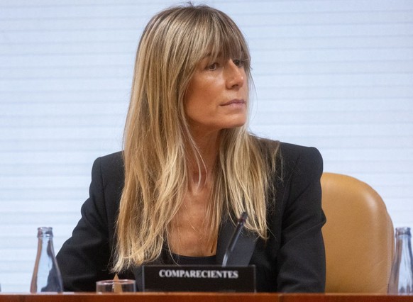 MADRID, SPAIN - NOVEMBER 13: The wife of the President of the Government, Begoña Gomez, during the Commission of Inquiry on professorships and postgraduate programs of the Complutense University of Ma ...