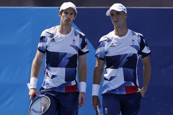 Andy Murray et Joe Salisbury à Tokyo.