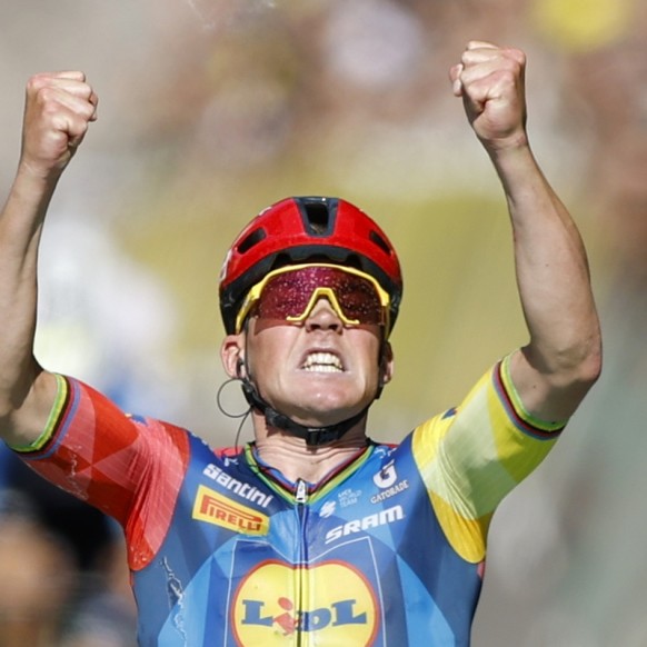 Mads Pedersen heureux de sa 3e victoire sur le Tour