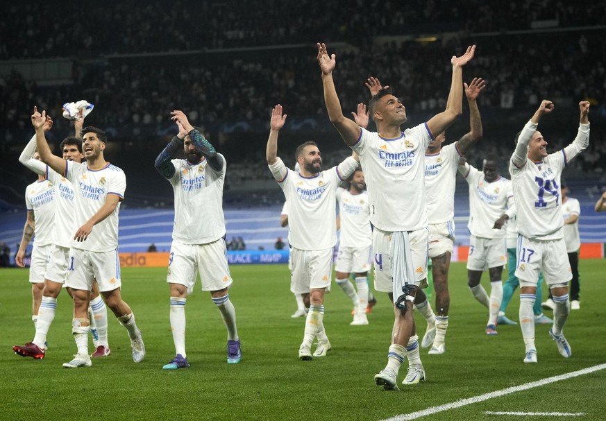 Les joueurs du Real Madrid affronteront Liverpool en finale de la Ligue des champions, samedi soir à Paris.
