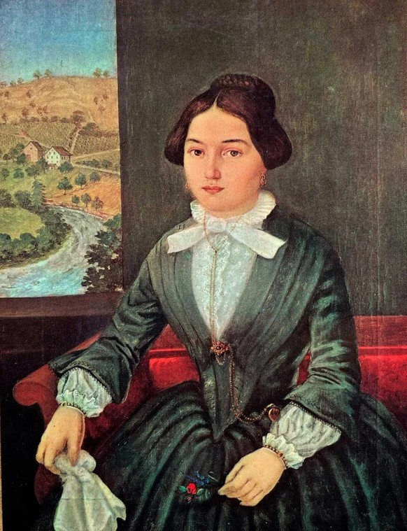 Portrait de la jeune Franziska Dosenbach.