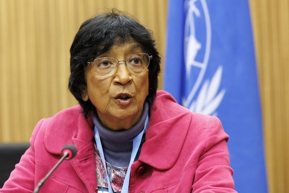 Former U.N. High Commissioner for Human Rights Navanethem (Navi) Pillay, Chair commissionner of the Independent International Commission of Inquiry on the Occupied Palestinian Territory, including Eas ...