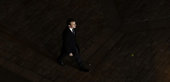 Le sacre. Emmanuel Macron au Louvre, le 7 mai 2017.