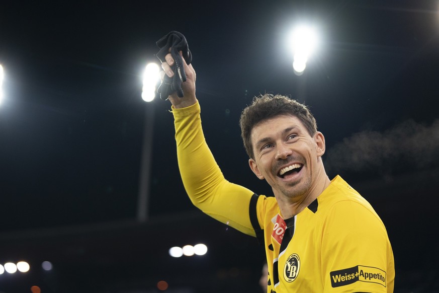 Christian Fassnacht (YB) vor dem Fussball Cup-Viertelfinal zwischen Zuerich, FCZ, und BSC Young Boys, YB, am Donnerstag, 27. Februar 2025 im Stadion Letzigrund in Zuerich.(KEYSTONE/Til Buergy)
