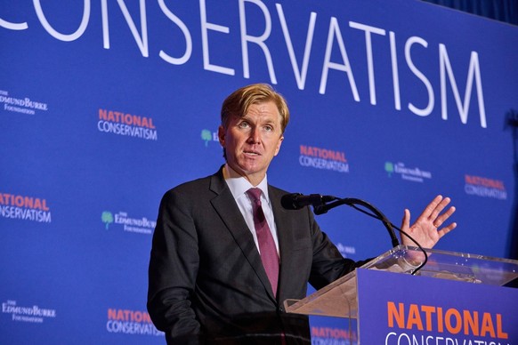 National Conservative Conference 2024 Elbridge Colby speaks at the National Conservative Conference in Washington D.C., Tuesday, July 9, 2024. Washington DC United States Copyright: xDominicxGwinnx