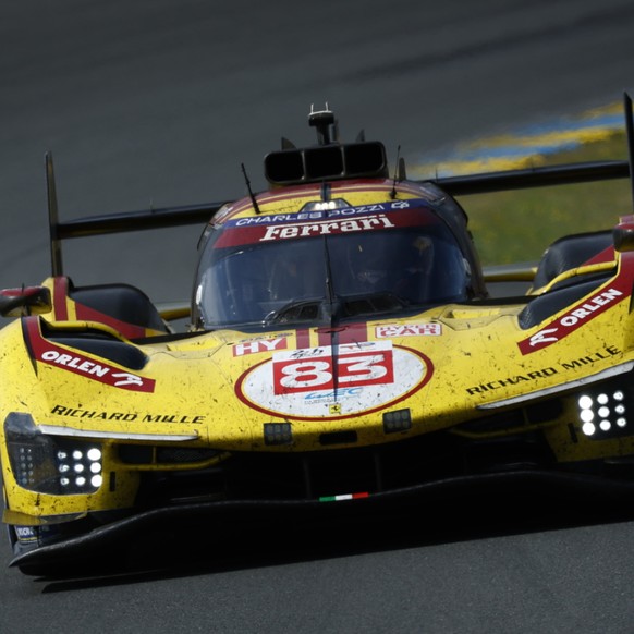 La Ferrari no 83 victorieuse au Mans