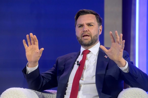 Vice President JD Vance speaks at the inaugural Make America Healthy Again summit at the Waldorf Astoria, Wednesday, Nov. 12, 2025, in Washington. (AP Photo/Rod Lamkey, Jr.)
JD Vance