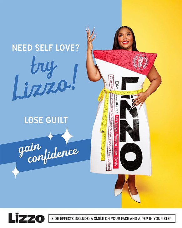 Lizzo déguisée en médicament Ozempic