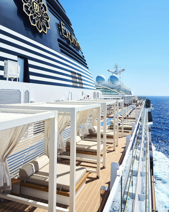 Croisière de luxe d'Explora Journeys, le ponton