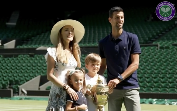 Photo de famille à Wimbledon.