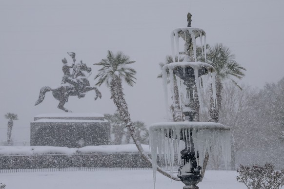 La Nouvelle-Orléans frappée par une rare tempête de neige