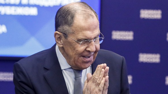 Le ministre russe des affaires étrangères Sergueï Lavrov est arrivé dimanche soir à Bagdad, accompagné d&#039;une importante délégation (archives).