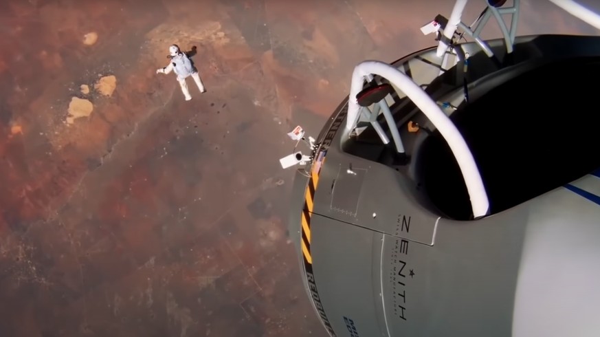 Le grand saut pour Felix Baumgartner.