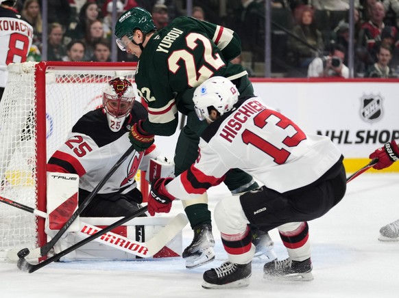 Le Valaisan Nico Hischier a signé un fabuleux doublé pour offrir le succès aux New Jersey Devils. (Archives)