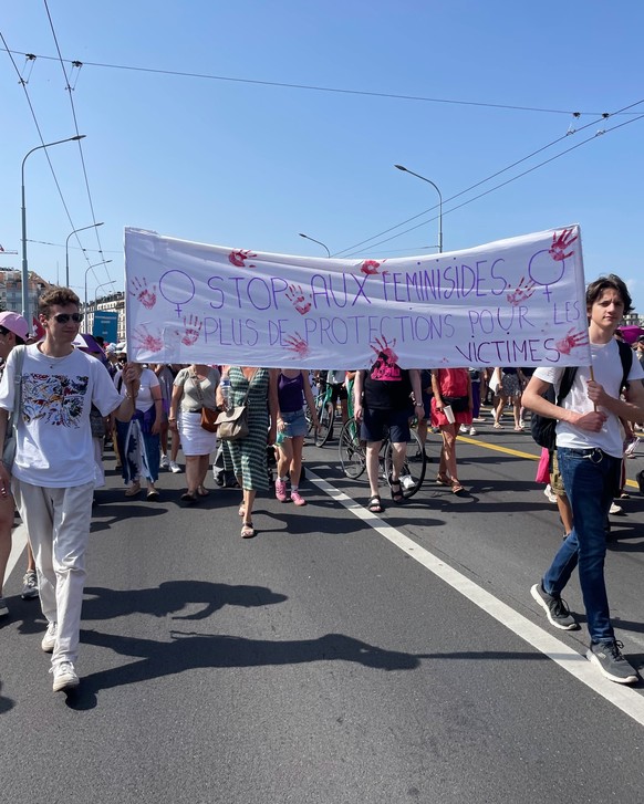 Grève féministe du 14 juin 2025 à Genève.