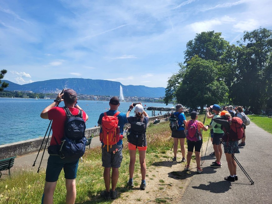 Genève et son jet d'eau, étape incontournable du tour du Léman.