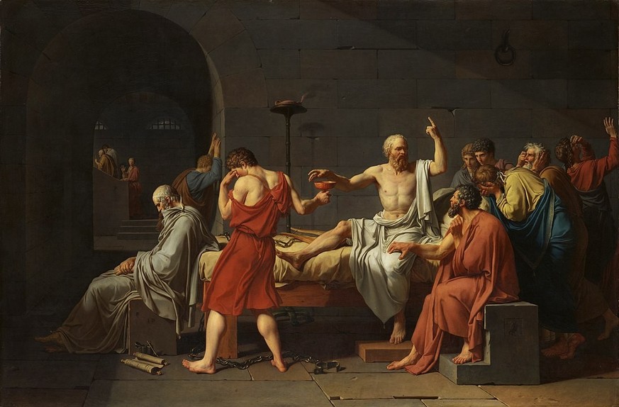 Der Tod des Sokrates von Jacques-Louis David