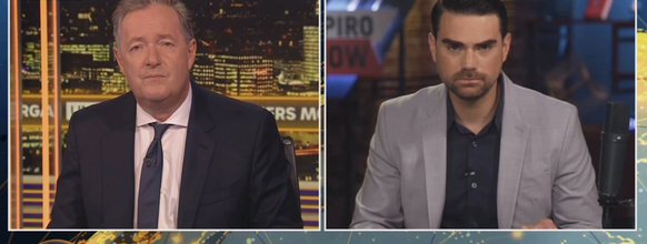 Le provocateur de l'alt-right américaine Ben Shapiro, chez Piers Morgan, la semaine dernière.