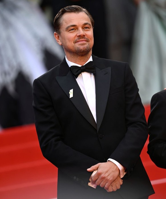 CANNES, FRANCE - MAY 20: Leonardo DiCaprio attends the &quot;Killers Of The Flower Moon&quot; red carpet during the 76th annual Cannes film festival at Palais des Festivals on May 20, 2023 in Cannes,  ...