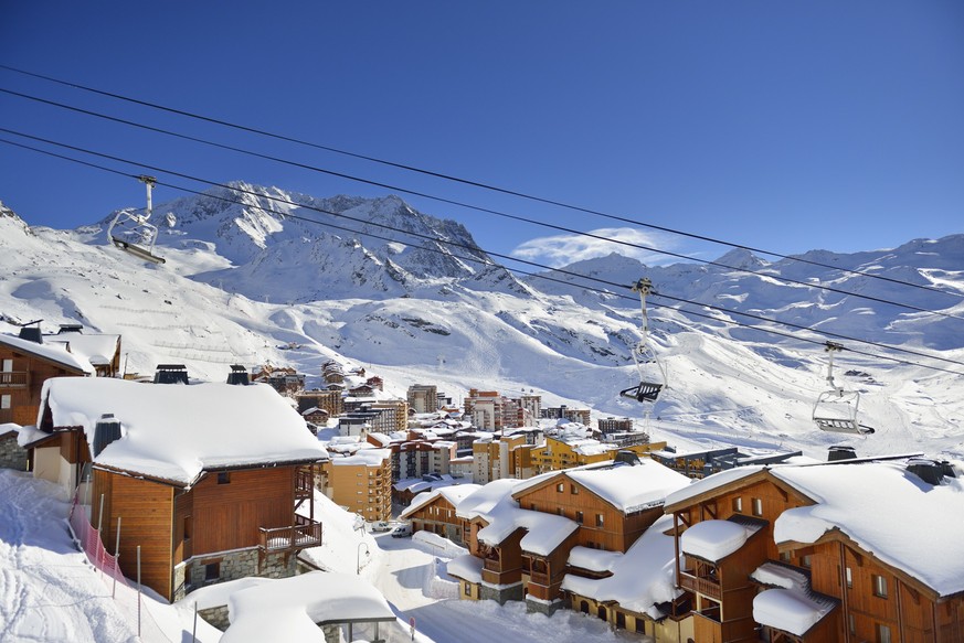 La vue dans la station de Val Thorens, qui fait partie des 3 Vallées.