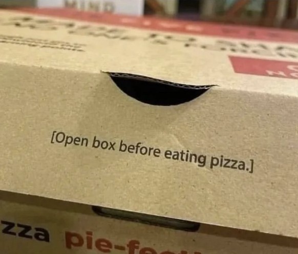Faildienstag: Pizza-Box