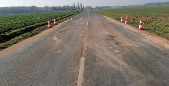 Les lieux de l'accident, sur la commune de Cély-en-Bière.