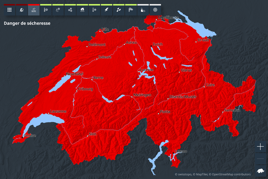 Malgré la fin des canicules, le déficit hydrique des sols reste un problème majeur en Suisse, et la sécheresse n'a pas dit son dernier mot.