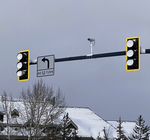 Lake Tahoe Ampel eingeforen
