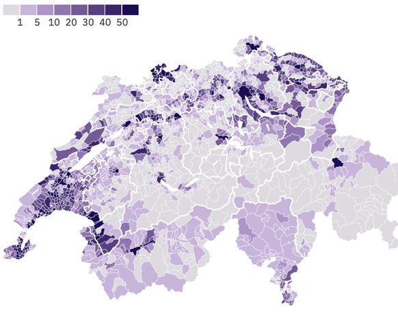Communes suisses gaz