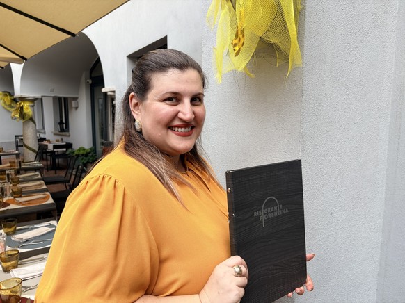 Stefania Burzì, gérante et cheffe de cuisine du restaurant Fiorentina à Locarno, très prisé du gratin helvétique, qu'elle dirige avec sa famille