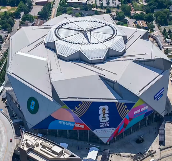 Le Mercedes-Benz Stadium d'Atlanta.