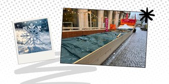 D’où vient la neige de cette piste de luge à Lausanne?