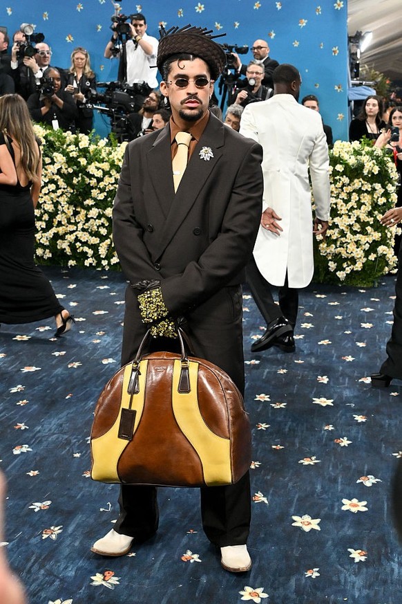 Bad Bunny at The 2025 Met Gala Celebrating "Superfine: Tailoring Black Style" held at the Metropolitan Museum of Art on May 05, 2025 in New York, New York. (Photo by Michael Buckner/Penske M ...