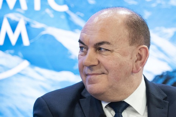 Axel A. Weber, Chairman of the Board of Directors of UBS, pictured during the 50th annual meeting of the World Economic Forum, WEF, in Davos, Switzerland, Wednesday, January 22, 2020. The meeting brin ...