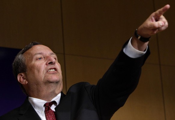 President Barack Obama&#039;s top economic adviser, Larry Summers gestures during an address to the International Economic Policy in Washington, Friday, July 17, 2009. Summers, the director of the Nat ...