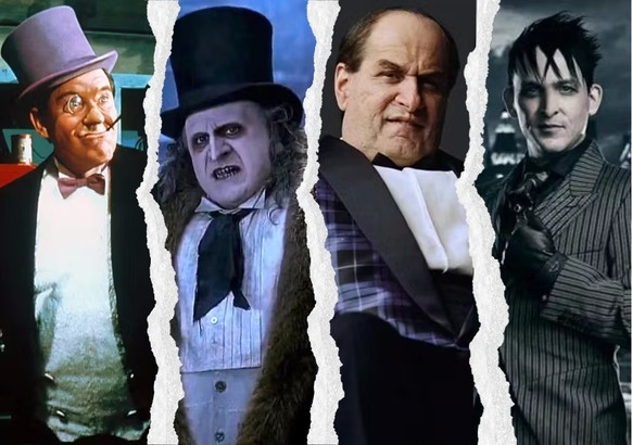 Burgess Meredith, Danny Devito, Robin Lord Taylor et Colin Farrell en Pingouin