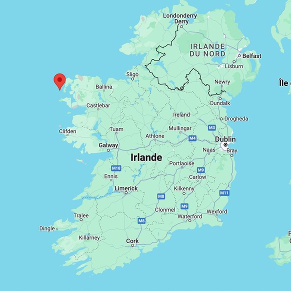 Les îles Inishkea se composent d&#039;une île au nord et d&#039;une île au sud et se trouvent au large de la ville irlandaise de Belmullet, dans l&#039;océan Atlantique.