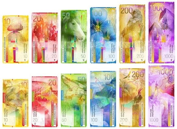 Nouveau billet de banque suisse, concept I.