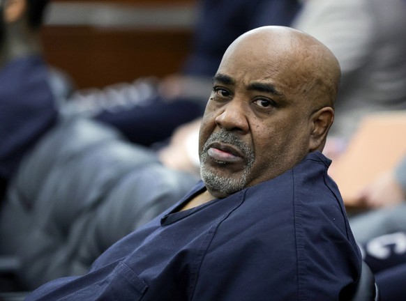 Duane Davis appears in Clark County District Court, Tuesday, Aug. 4, 2026, in Las Vegas. (Ethan Miller/Pool Photo via AP)
Tupac Trial