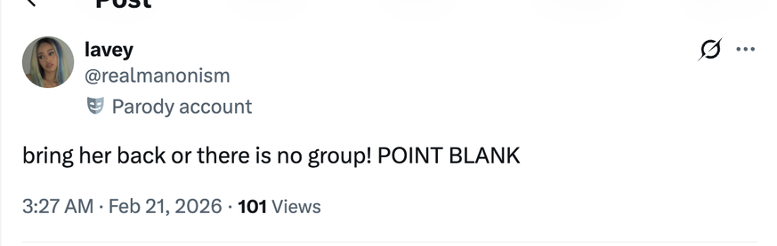 Pas de Manon, pas de Katseye, point barre!