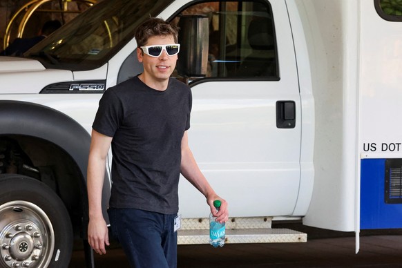 CEO of OpenAI Sam Altman arrives at The Sun Valley Resort for the Allen and Company Sun Valley Media and Technology Conference in Sun Valley, Idaho, U.S., July 8, 2025. REUTERS/Brendan McDermid
