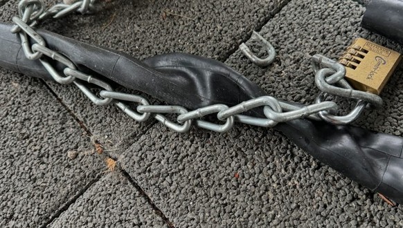 Un cadenas scié dans le canton de Soleure.