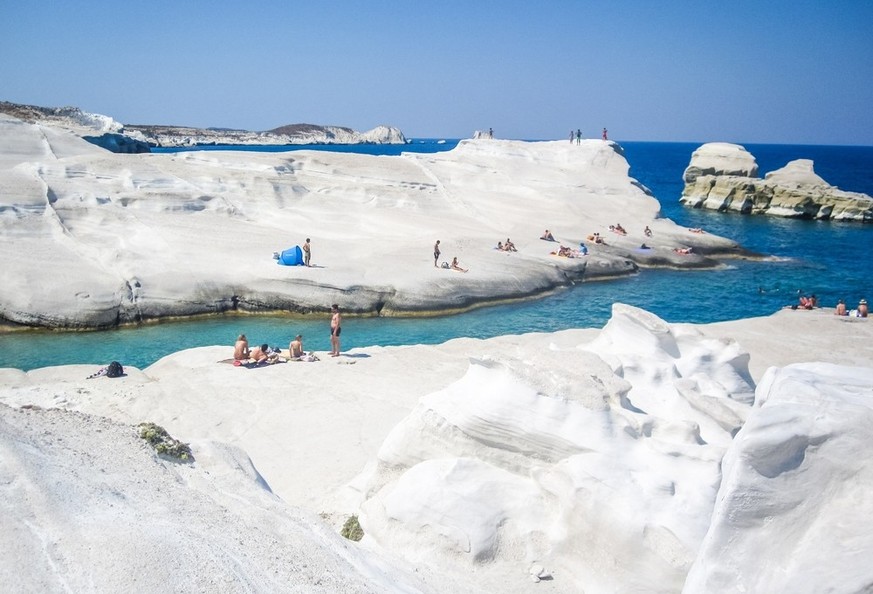 Schönste Strände der Welt für 2026 Sarakiniko Beach, Milos, Griechenland